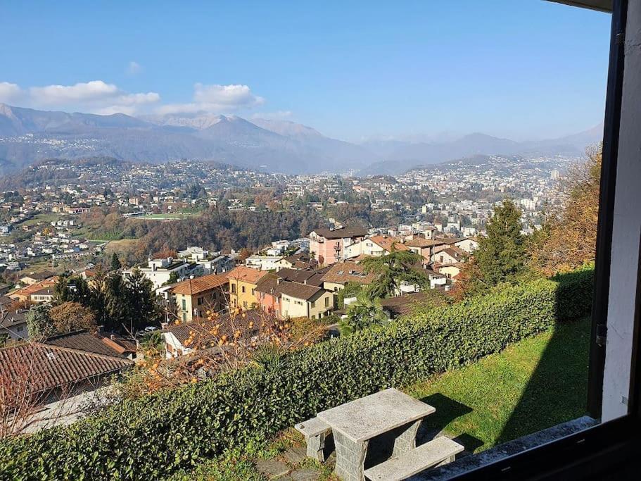 Casetta Accogliente Con Vista Sopra Lugano Paradiso Buitenkant foto