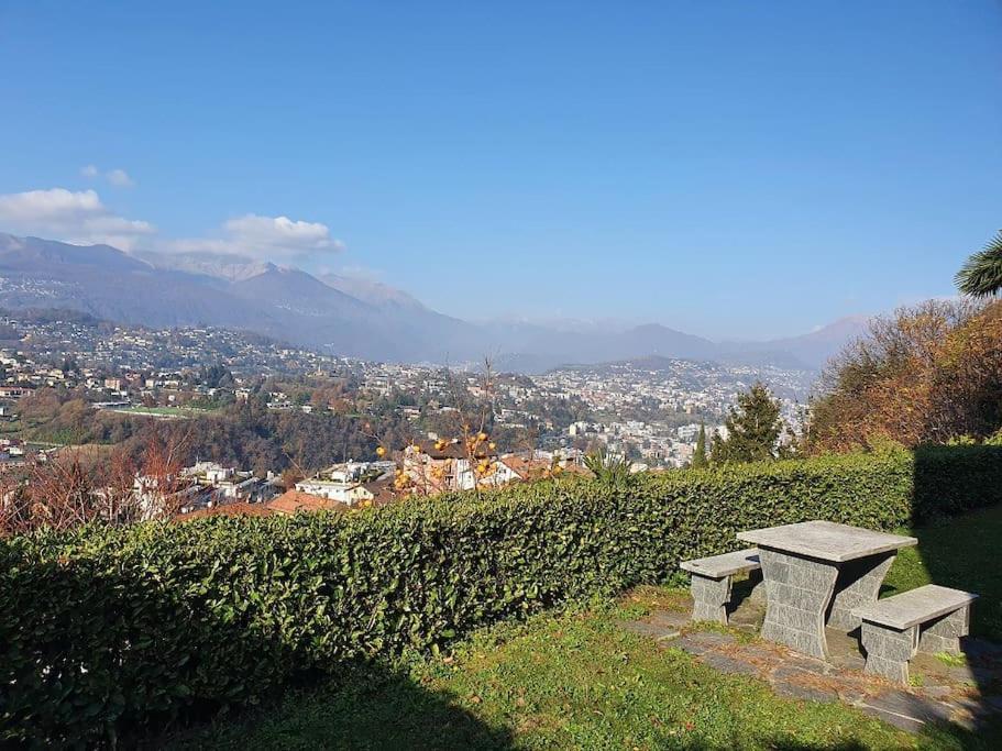 Casetta Accogliente Con Vista Sopra Lugano Paradiso Buitenkant foto